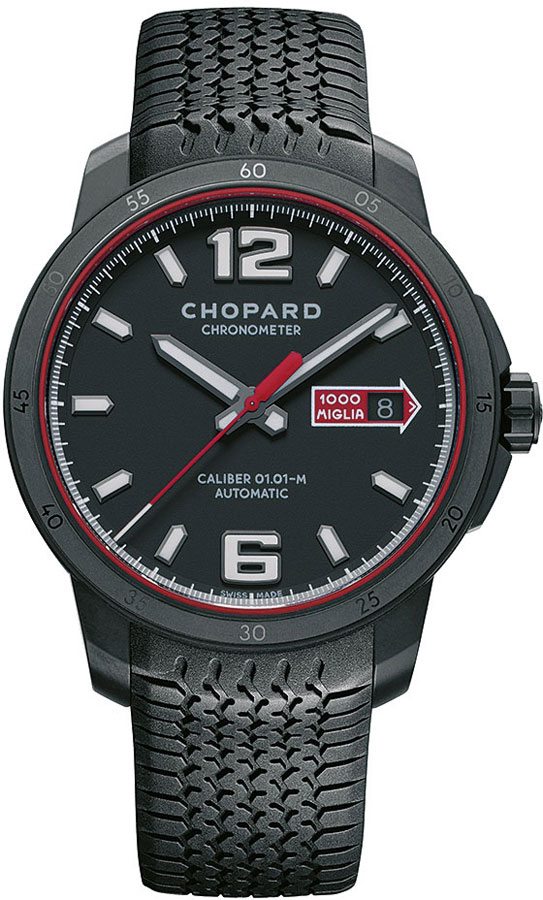Chopard Mille Miglia Watches Mens Matte Black Self winding Automatic Chronometer 168565-3002 Watch