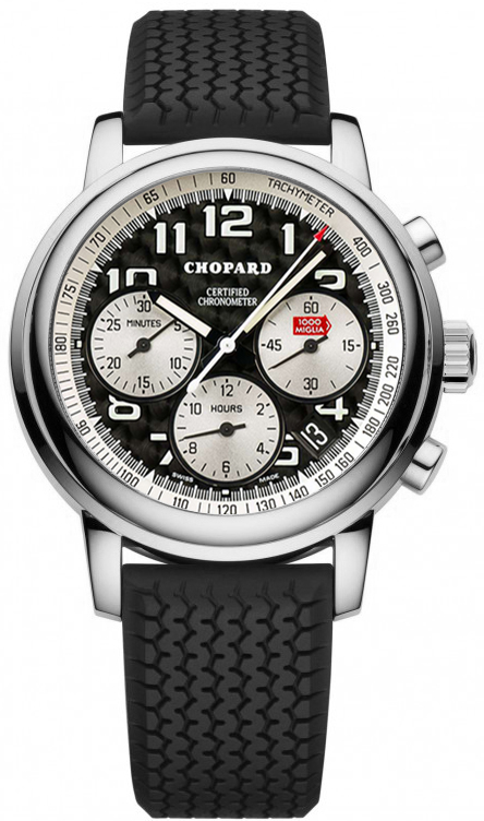 Chopard Mille Miglia Watches Mens Carbon Fiber Self winding Automatic Chronometer 168915-100 Watch