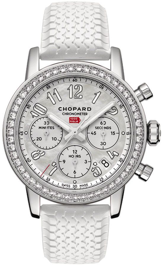 Chopard Mille Miglia Watches Mens Mother of Pearl Silver Self winding Automatic Chronometer 178588-3001 Watch