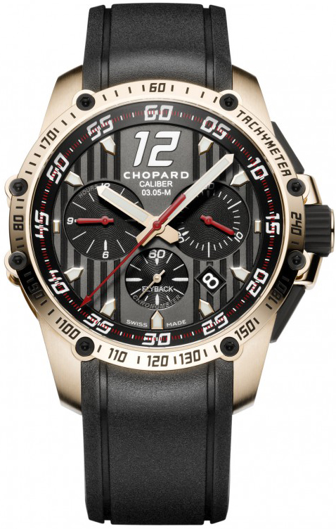 Chopard Classic Racing Watches Mens Black Self winding Automatic Chronometer 161284-5001 Watch