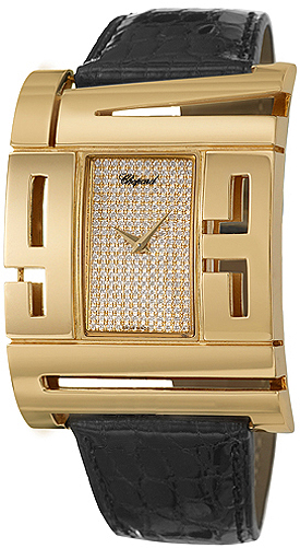 Chopard Rare Watches Watches Ladies Diamond Pave Battery Operated Quartz 127126-0001 Watch