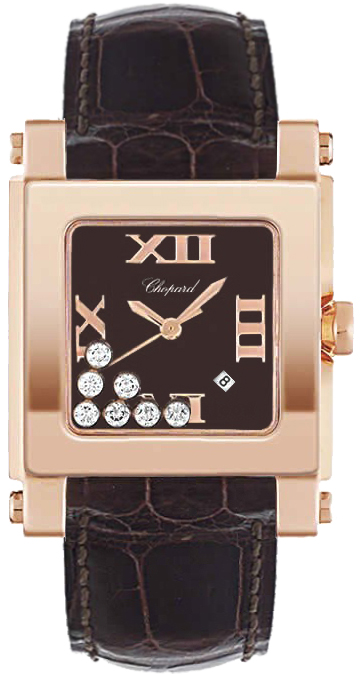 Chopard Happy Diamonds Watches  Brown Battery Operated Quartz 275321-5001 Watch