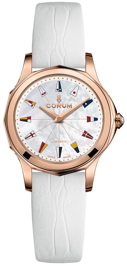 Corum Admiral Watches Ladies White Self winding Automatic 40010055-0009-PN13 Watch