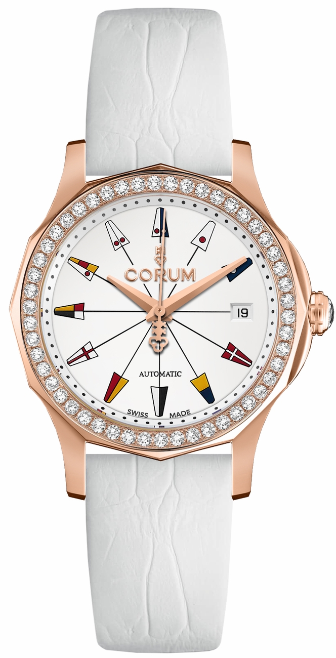 Corum Admiral Watches Unisex White Self winding Automatic 08220085-0009-AA13 Watch
