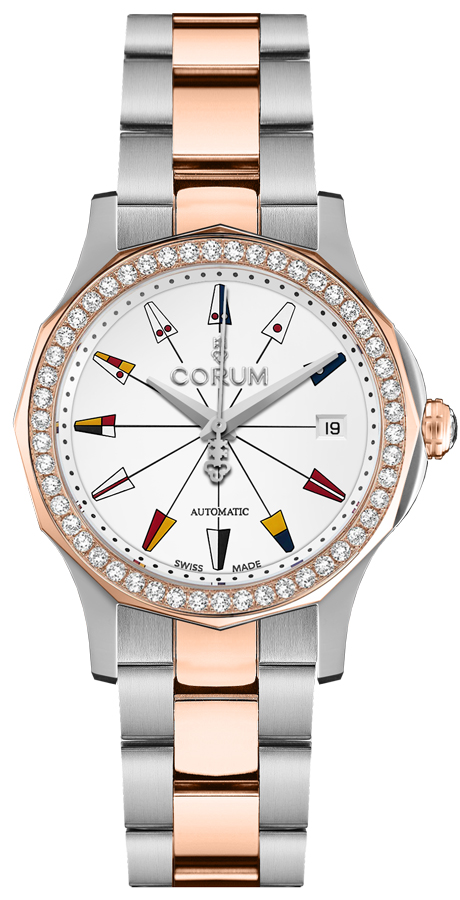 Corum Admiral Watches Ladies White Self winding Automatic 08220029-V200-AA14 Watch