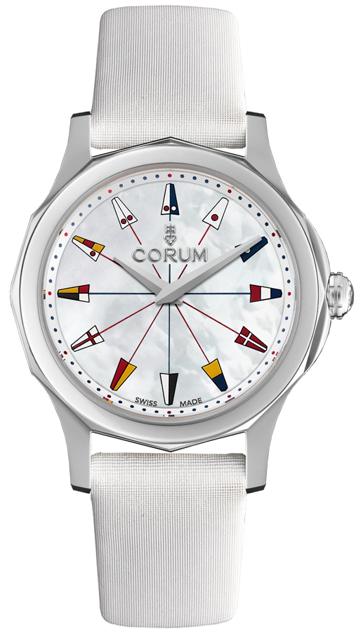 Corum Admiral Watches Unisex White Mother of Pearl Battery Operated Quartz 02020120-0049-PN22 Watch