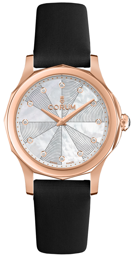 Corum Admiral Watches Ladies White Mother of Pearl Self winding Automatic 11020055-0041-PN16 Watch