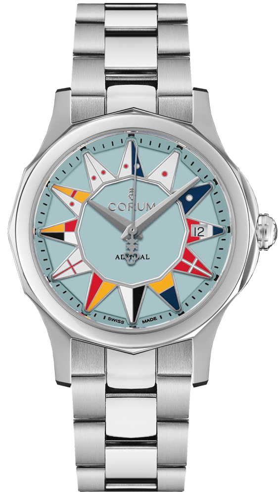 Corum Admiral Watches Ladies Light Blue Self winding Automatic 08220020-V200-BC12 Watch