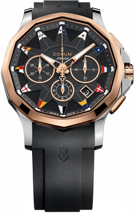 Corum Admiral Watches Mens Black Self winding Automatic 98410124-F371-AN12 Watch