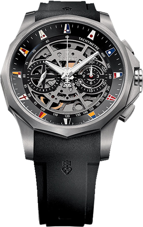 Corum Admiral Watches Mens Openworked Brass Skeleton Self winding Automatic 40410004-F371-AN10 Watch
