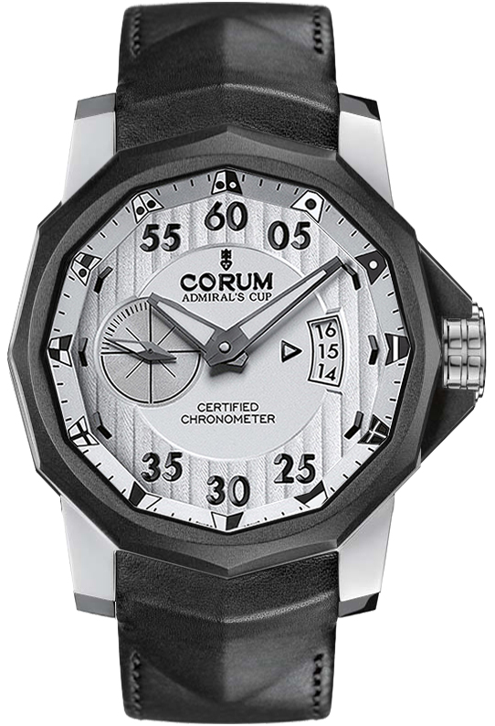 Corum Admiral Watches Mens Silver Self winding Automatic 94795195-0371-AK14-LEATHER Watch