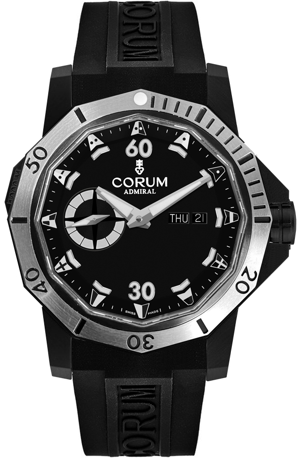 Corum Admiral Watches Mens Black Self winding Automatic A690-04305 Watch