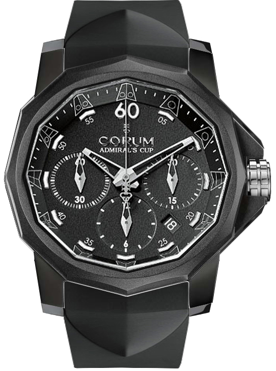 Corum Admiral Watches Mens Black Self winding Automatic Chronometer 75380102-F371-AN21 Watch