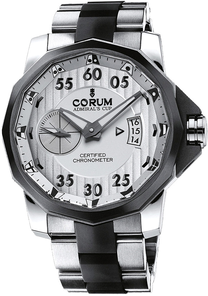 Corum Admiral Watches Mens Silver Self winding Automatic Chronometer 94795194-V791-AK14 Watch