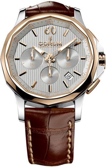 Corum Admiral Watches Mens Silver Self winding Automatic 98410124-0F02-FH11 Watch