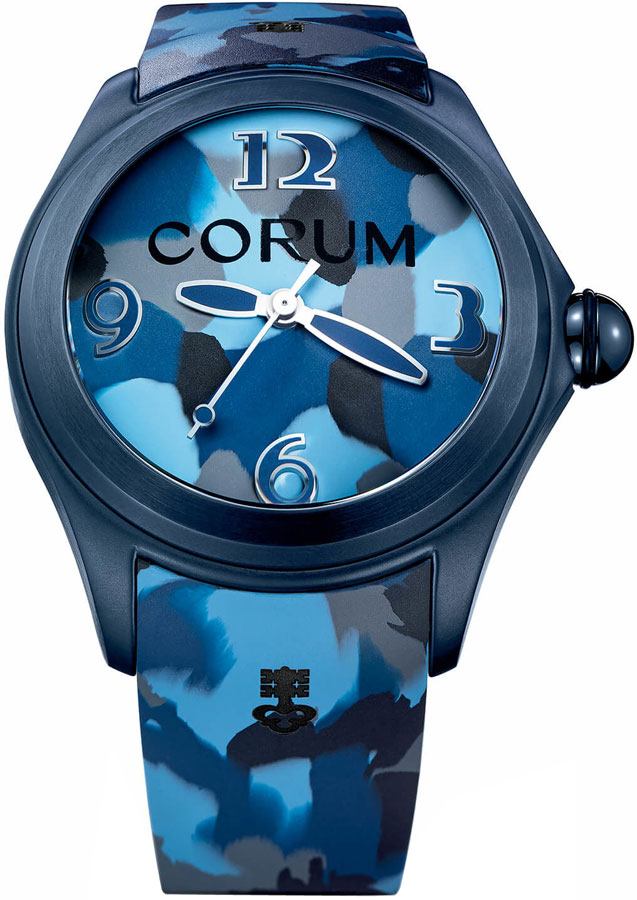 Corum Bubble Watches Mens Camouflage Blue Self winding Automatic 40310295-0173-CA01 Watch