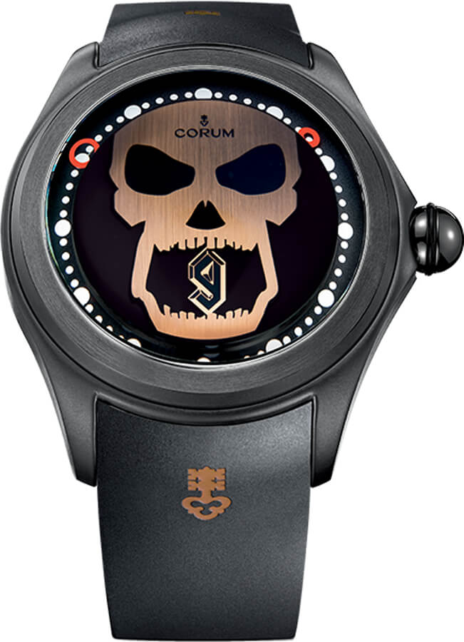 Corum Bubble Watches Mens Black Self winding Automatic 39010195-0371-DC09 Watch