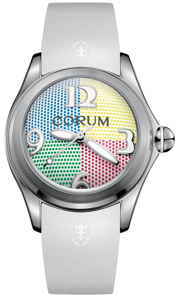 Corum Bubble Watches Ladies Dot Patterned White Self winding Automatic 08241020-0379-QU02 Watch