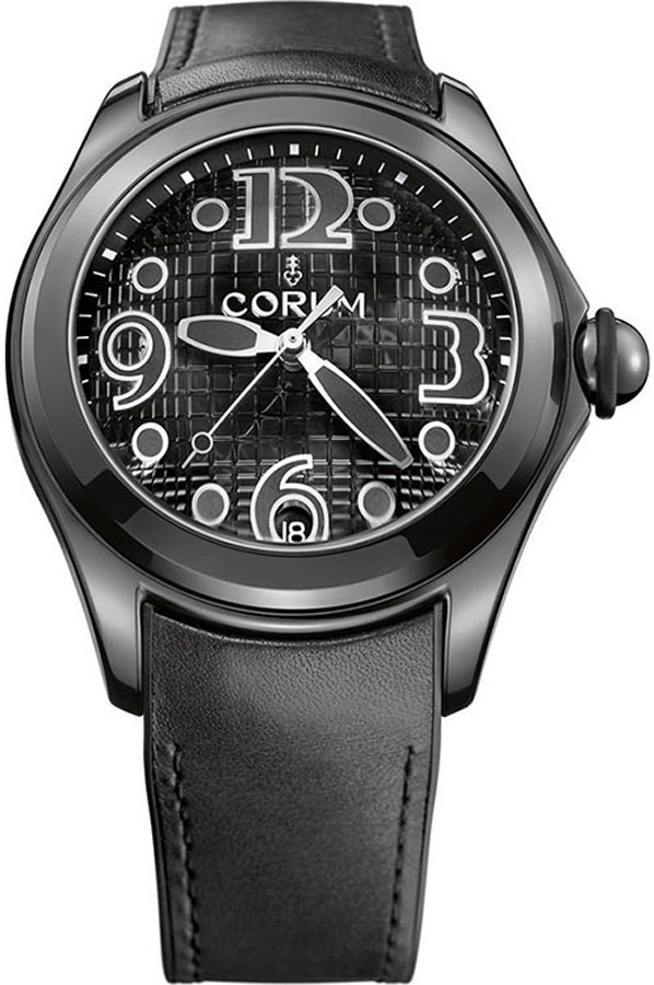 Corum Bubble Watches Mens Black Self winding Automatic 08230098-0061-FN30 Watch