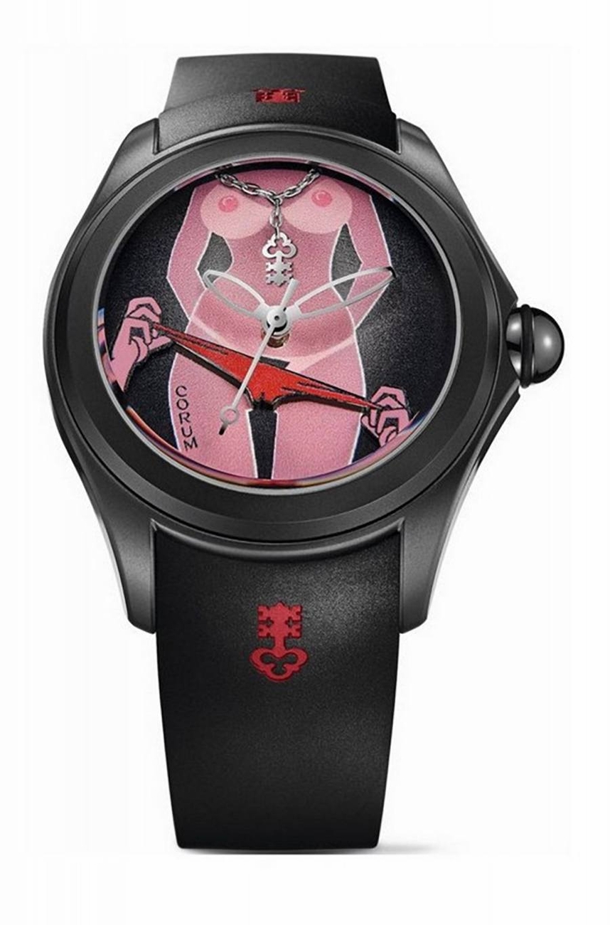 Corum Bubble Watches Mens Black Self winding Automatic 08231098-0371-ER01 Watch