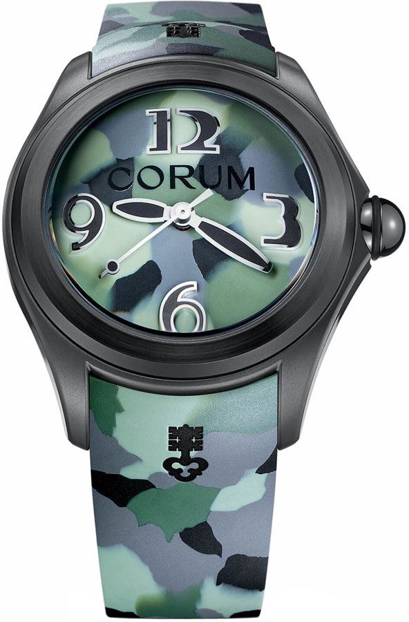 Corum Bubble Watches Mens Camouflage Green Self winding Automatic 08231098-0177-CA02 Watch