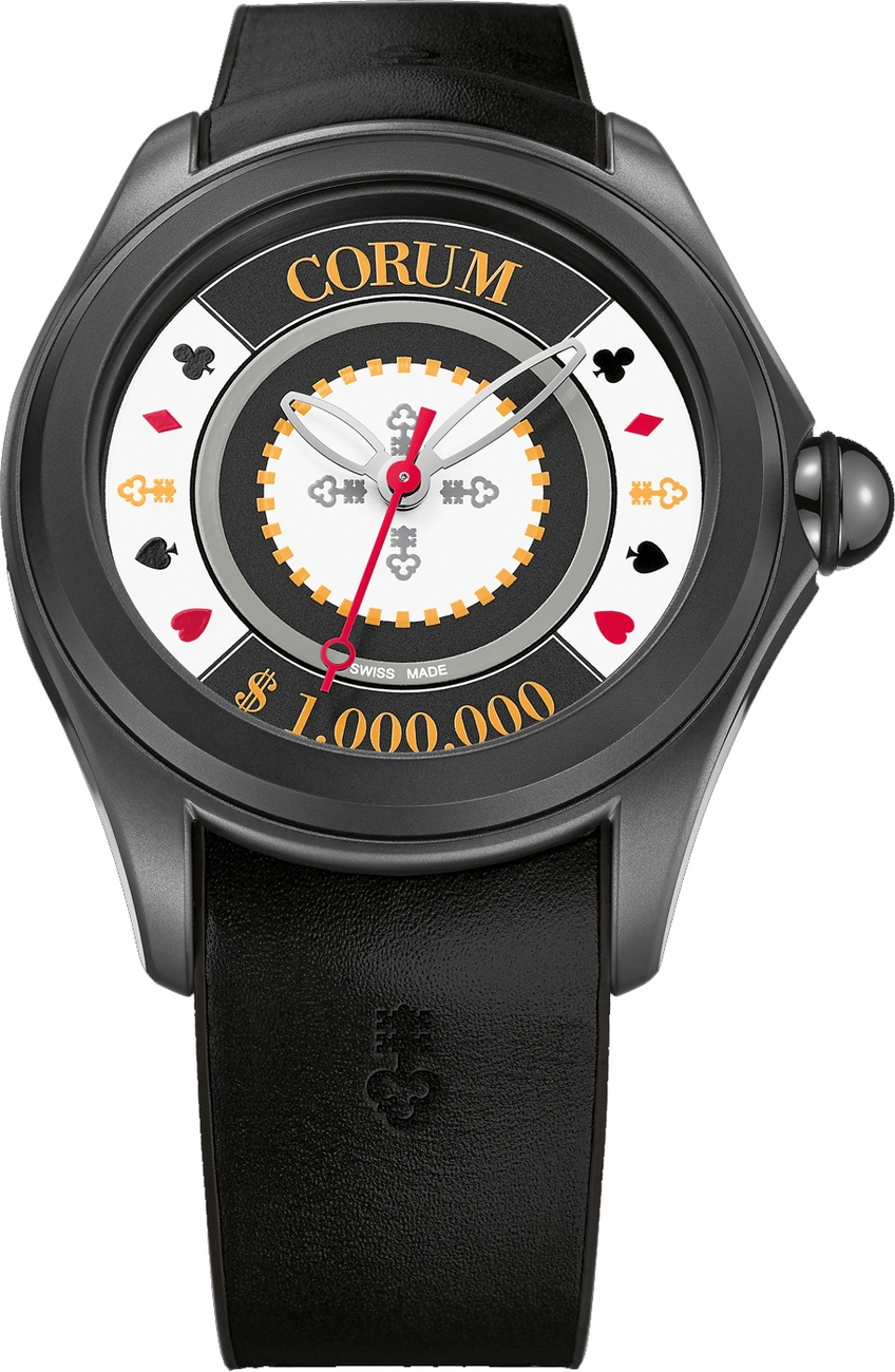Corum Bubble Watches Mens White and Black Self winding Automatic 08231098-0371-CH01 Watch
