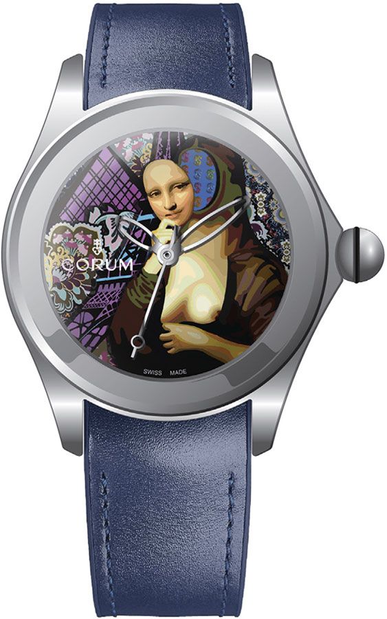 Corum Bubble Watches Mens Artwork by Elisabetta Fantone Self winding Automatic 08231020-0063-EF01 Watch