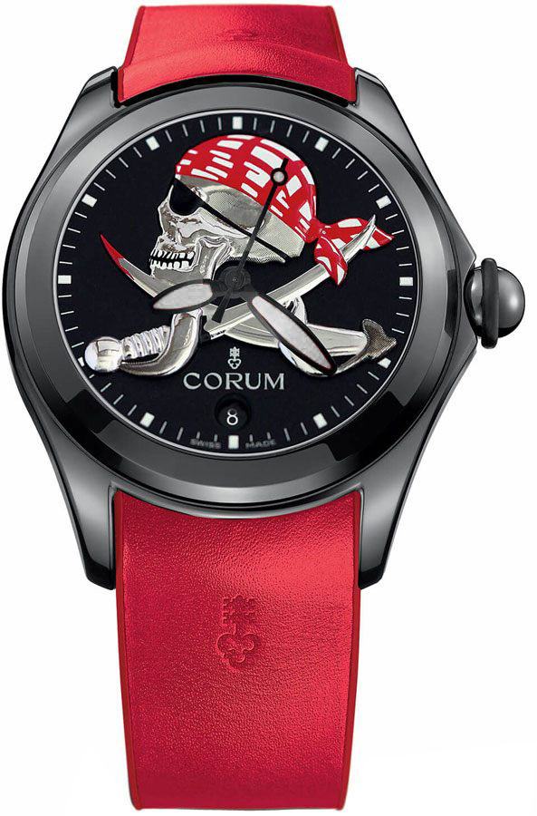 Corum Bubble Watches Mens Black Self winding Automatic 08231098-0376-PIR2 Watch