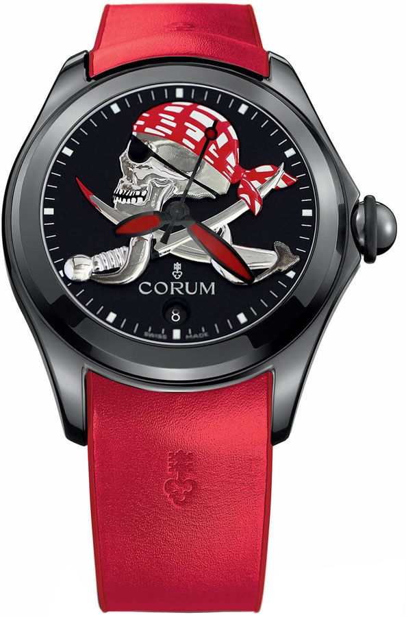 Corum Bubble Watches Mens Black Self winding Automatic 08231098-0376-PIRA Watch