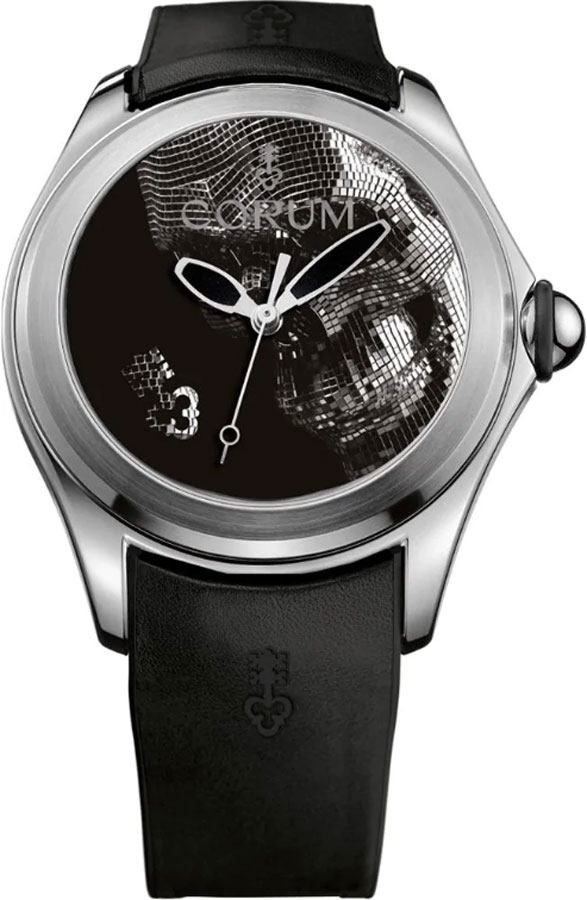 Corum Bubble Watches Mens Black Self winding Automatic 08231020-0371-SK01 Watch