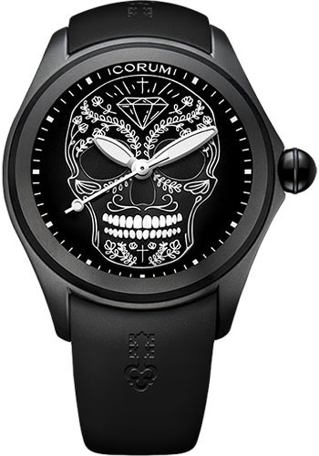 Corum Bubble Watches Mens Black Self winding Automatic 08231098-0371-SM01 Watch