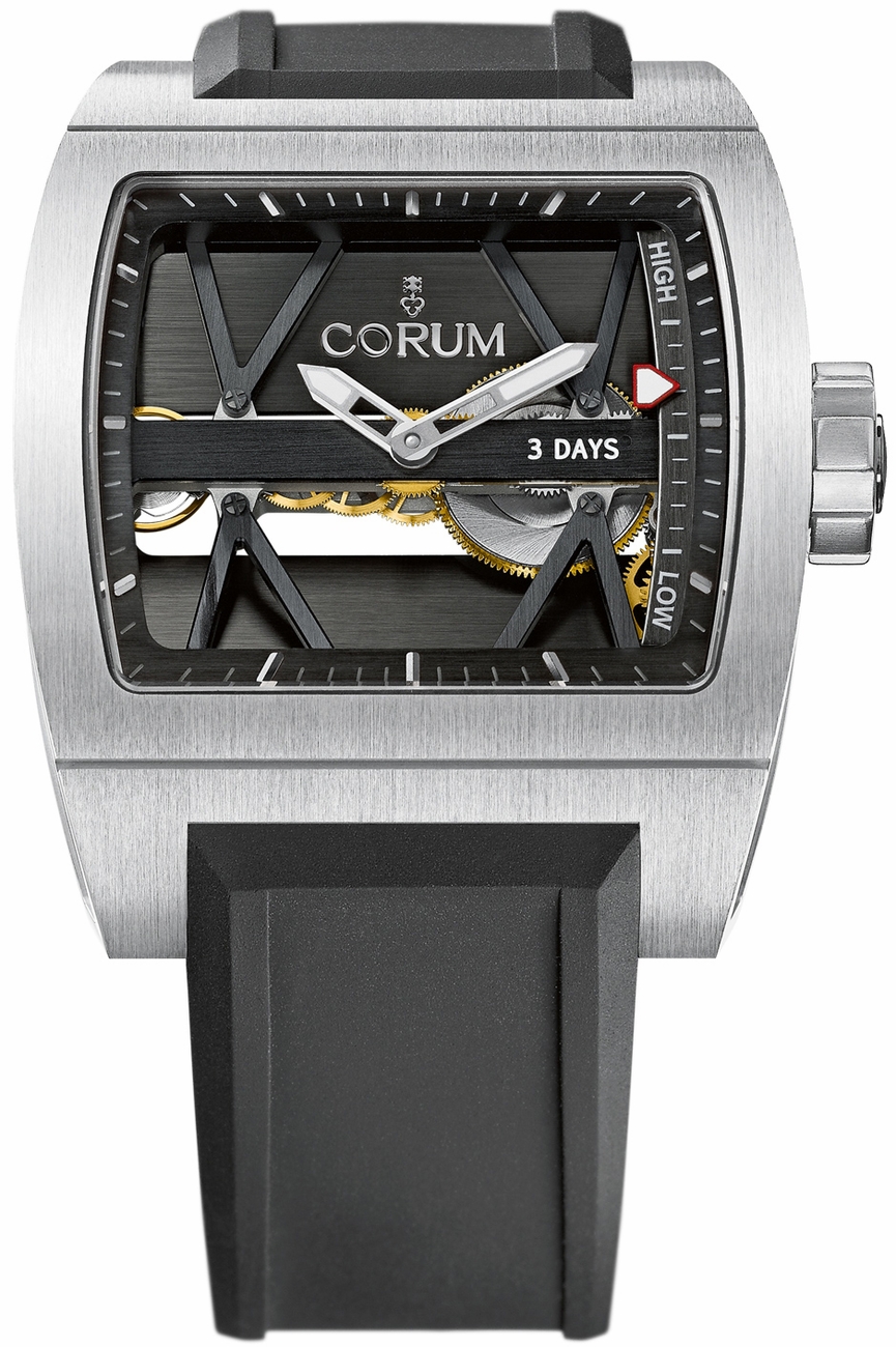 Corum Ti-Bridge Watches Mens Black Self winding Automatic 10710104-F371-0000 Watch