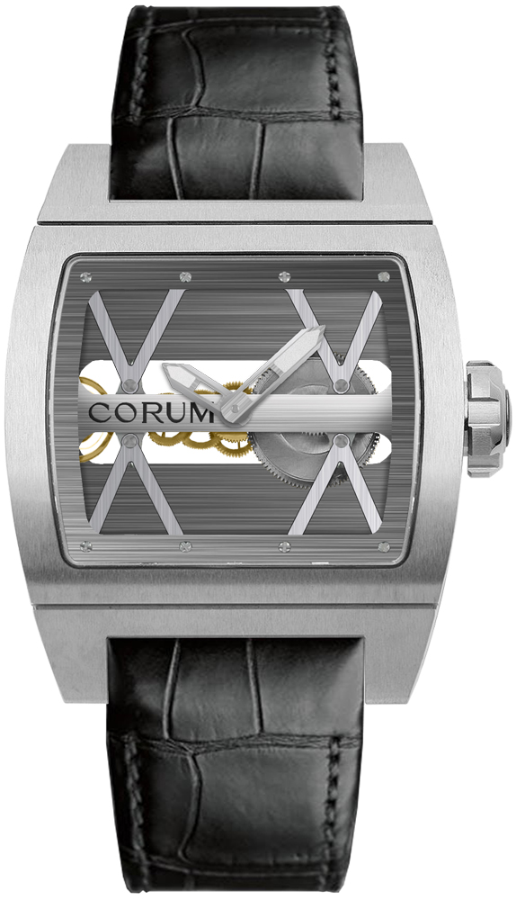 Corum Ti-Bridge Watches Mens Skeleton Manual Winding 00740004-0F81-0000 Watch