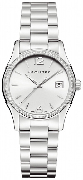 Hamilton American Classic Jazzmaster Watches Ladies Silver Battery Operated Quartz H32381115 Watch