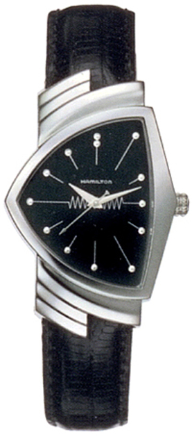 Hamilton American Classic Shaped Watches Mens Black Battery Operated Quartz H24411732 Watch