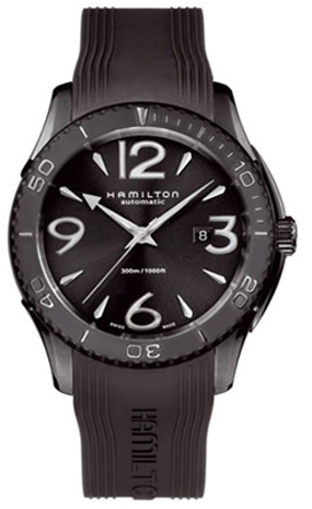 Hamilton American Classic Jazzmaster Watches Mens Black Battery Operated Quartz H37785385 Watch