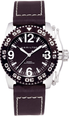 Hamilton Khaki Field Watches Mens Black Self winding Automatic H62455735 Watch