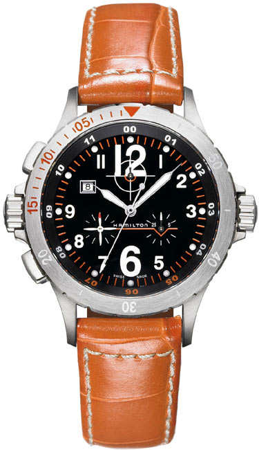 Hamilton Khaki Aviation Watches Mens Black Battery Operated Quartz H74512833 Watch