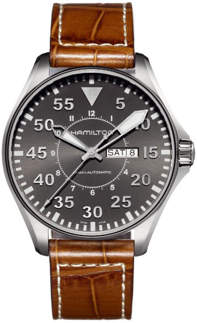 Hamilton Khaki Aviation Watches Mens Grey Self winding Automatic H64715885 Watch