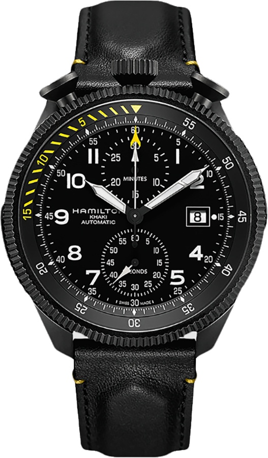 Hamilton Khaki Aviation Watches Mens Black Self winding Automatic H76786733 Watch