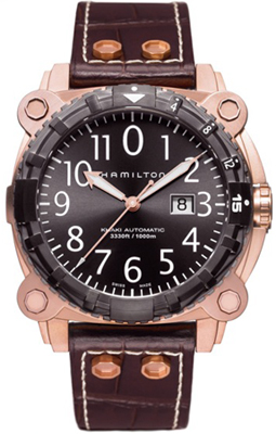 Hamilton Khaki Navy Watches Mens Grey Self winding Automatic H78525533 Watch