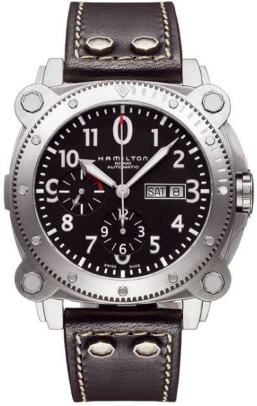 Hamilton Khaki Navy Watches Mens Black Self winding Automatic H78616733 Watch