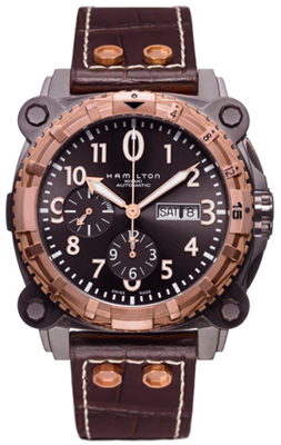 Hamilton Khaki Navy Watches Mens Black Self winding Automatic H78626583 Watch