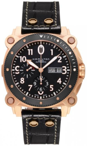 Hamilton Khaki Navy Watches Mens Black Self winding Automatic H78646733 Watch
