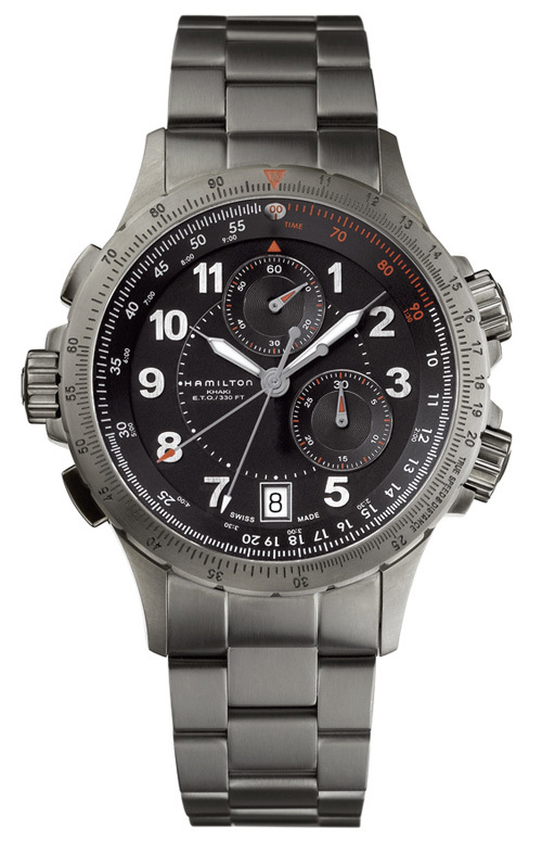 Hamilton Khaki Aviation Watches Mens Black Battery Operated Quartz H77672133 Watch