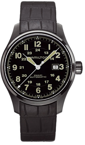 Hamilton Khaki Field Watches Mens Black Self winding Automatic H70685333 Watch