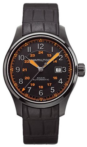Hamilton Khaki Field Watches Mens Black Self winding Automatic H70685337 Watch