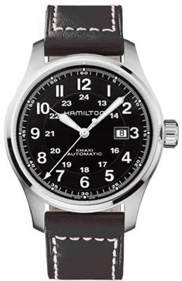Hamilton Khaki Field Watches Mens Black Self winding Automatic H70625533 Watch