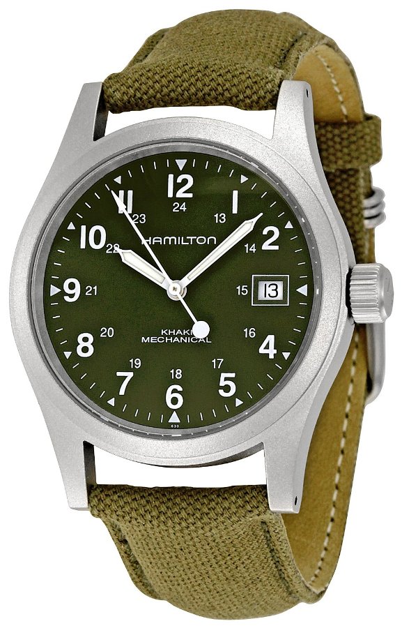 Hamilton Khaki Field Watches Mens Green Manual Winding Mechanical H69419363 Watch