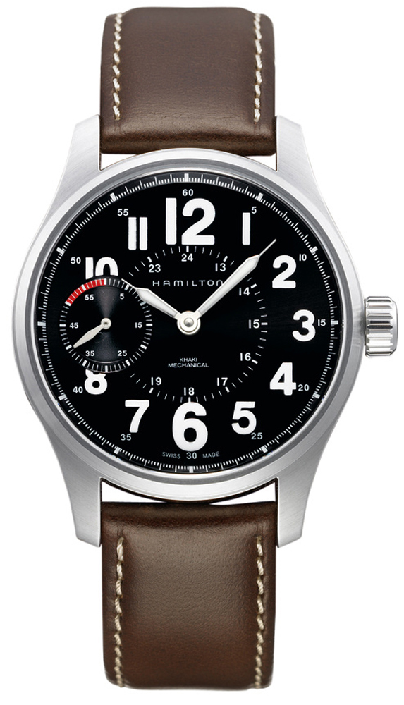 Hamilton Khaki Field Watches Mens Black Manual Winding Mechanical H69619533 Watch